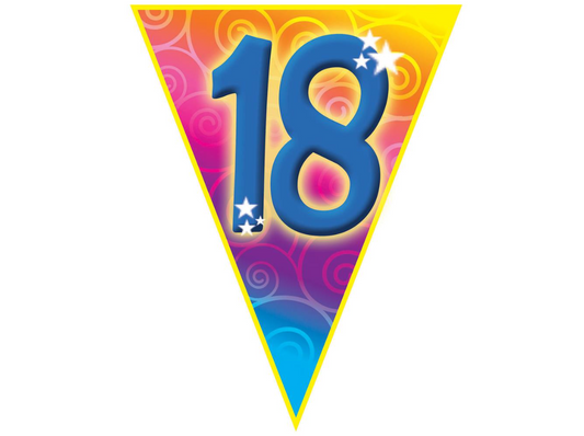 Fanions d'anniversaires 18 ans