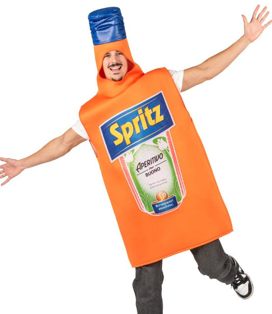 Déguisement bouteille apéro orange adulte