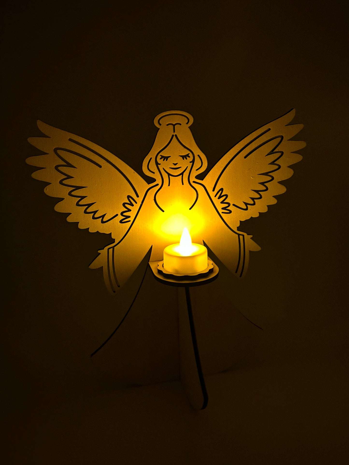 Décoration d'ange illuminé