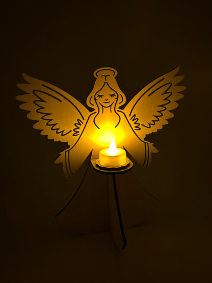 Décoration d'ange illuminé