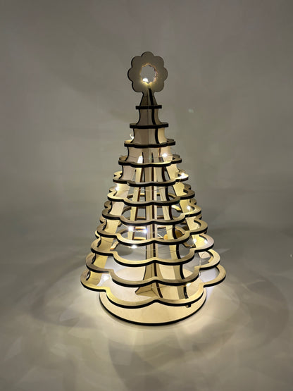 Sapin de Noël avec lumière