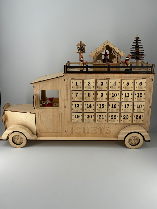 Calendrier de l'Avent lumineux Camion
