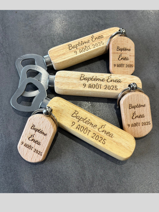 Ouvre bouteille et porte clé personnalisable
