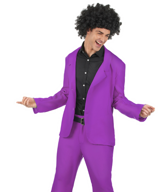 Déguisement disco violet adulte