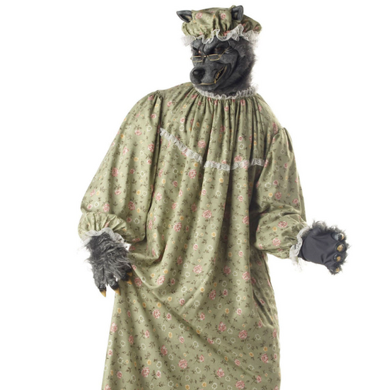 Déguisement mère-grand loup adulte