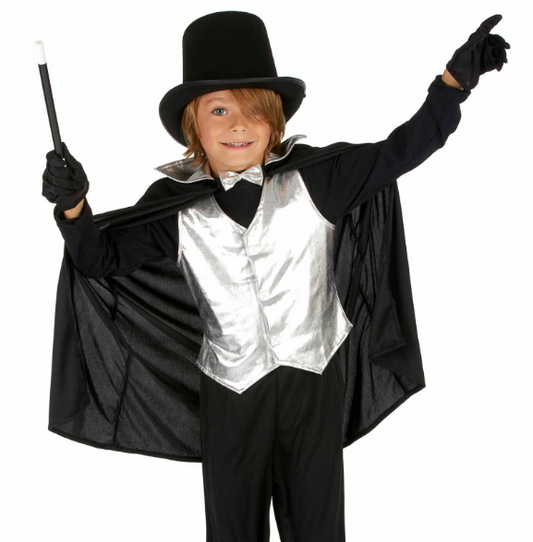 Déguisement Magicien Argent Garçon