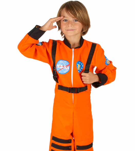 Déguisement astronaute orange garçon