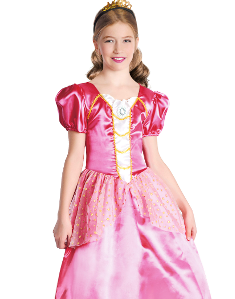 Déguisement princesse rose fille