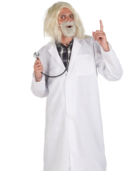 Déguisement blouse docteur savant adulte