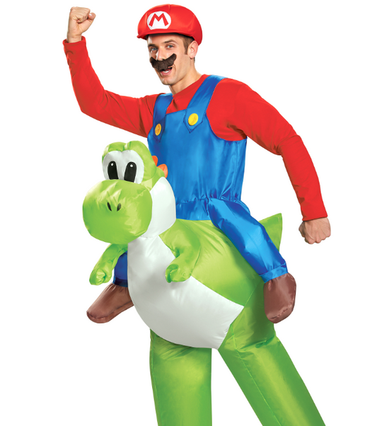 Déguisement gonflable Mario sur Yoshi Nintendo® adulte
