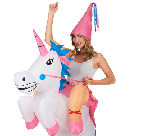 Déguisement licorne gonflable adulte