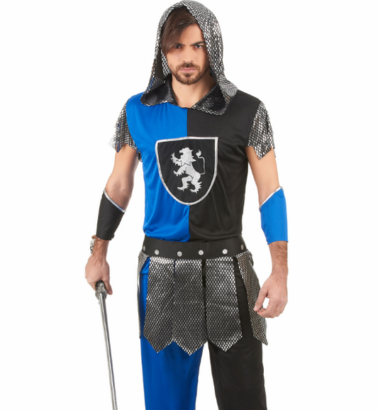 Déguisement chevalier bleu homme