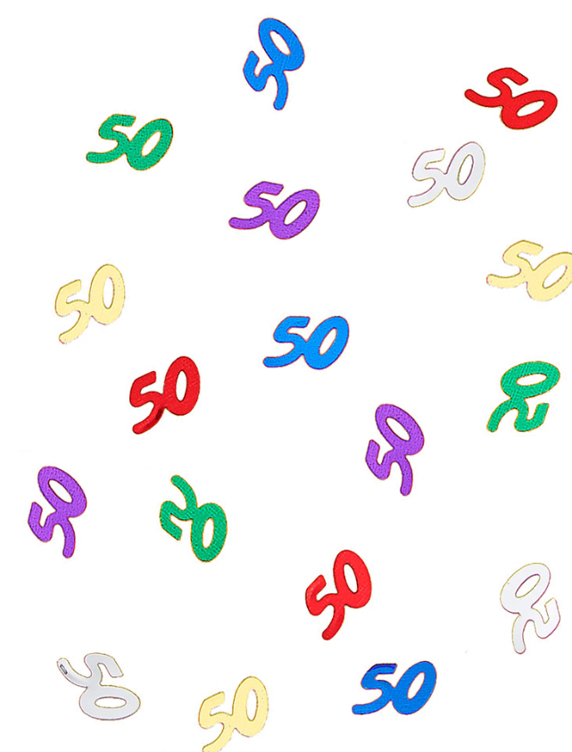 Confettis 50 ans