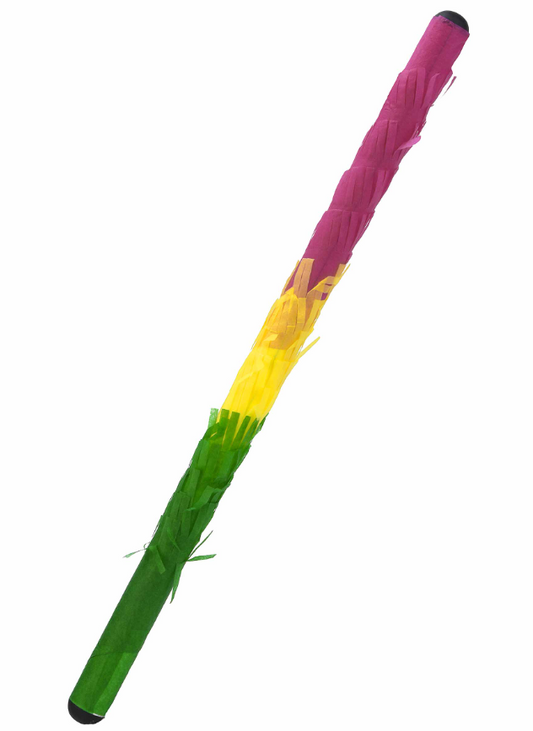 Baton piñata multicolore plastique rigide 50 cm