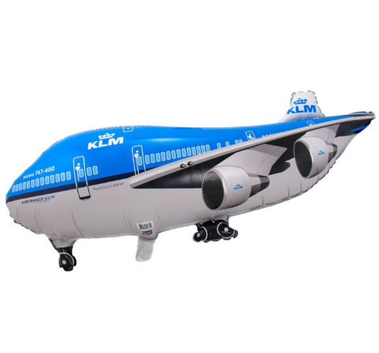 Ballon en aluminium géant avion 95x45 cm