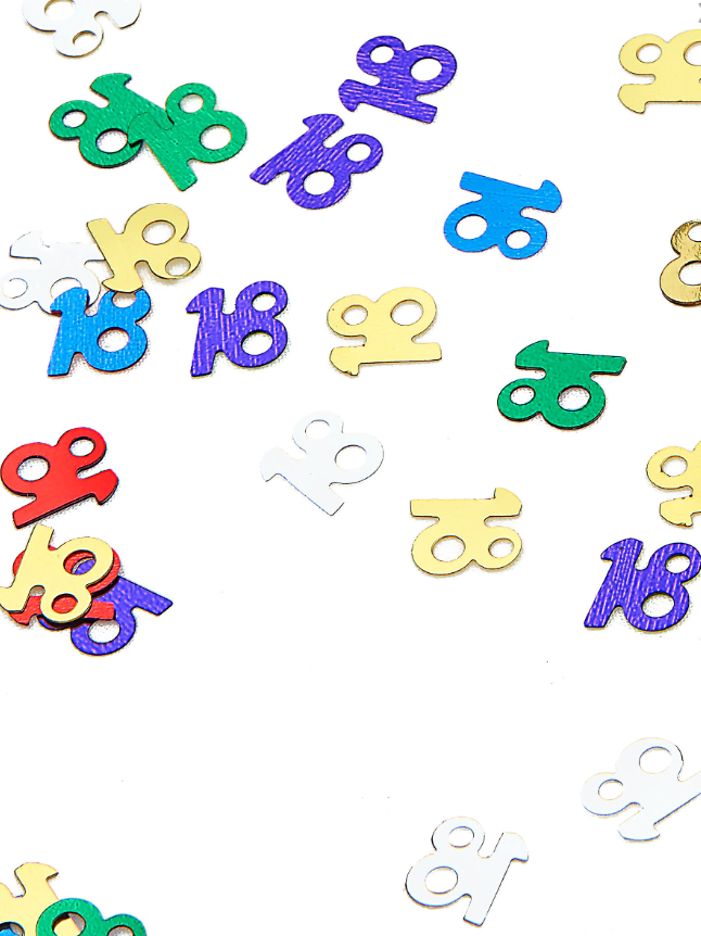 Confettis 18 ans