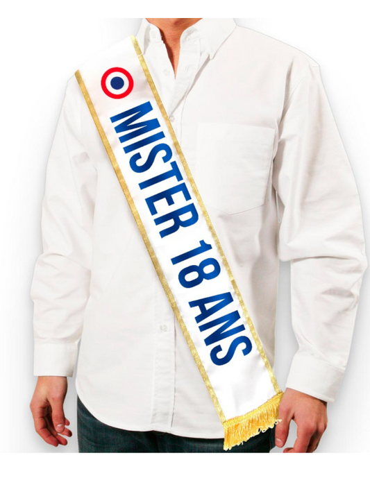 Echarpe tricolore Mister 18 ans