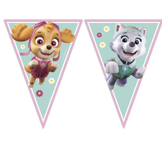 Guirlande 9 fanions Pat' Patrouille Skye et Everest™
