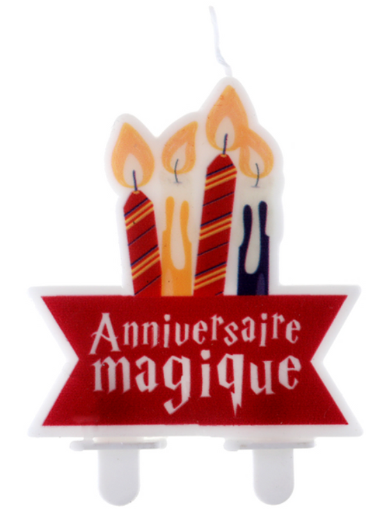 Bougie d'anniversaire sorcier 6.5 x 7 cm