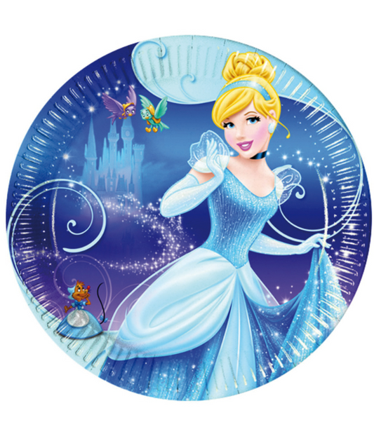 Assiettes en carton Cendrillon™ 19 cm