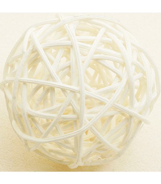 Boules en osier ivoires 3,5 cm