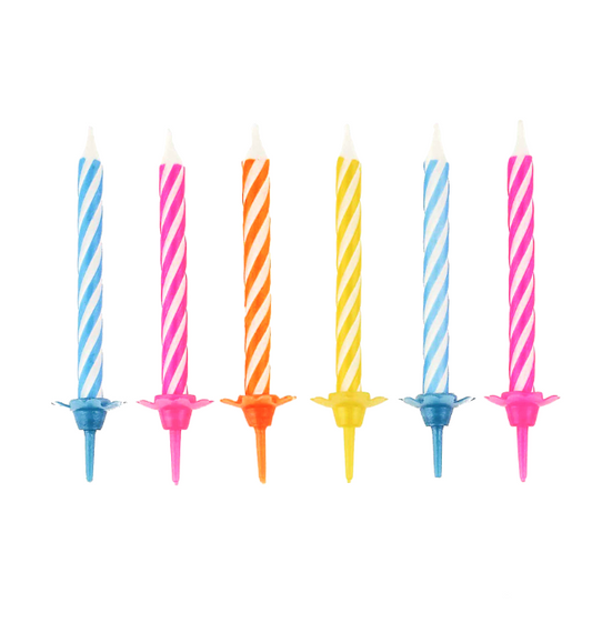 Bougies magiques d'anniversaire 6 cm