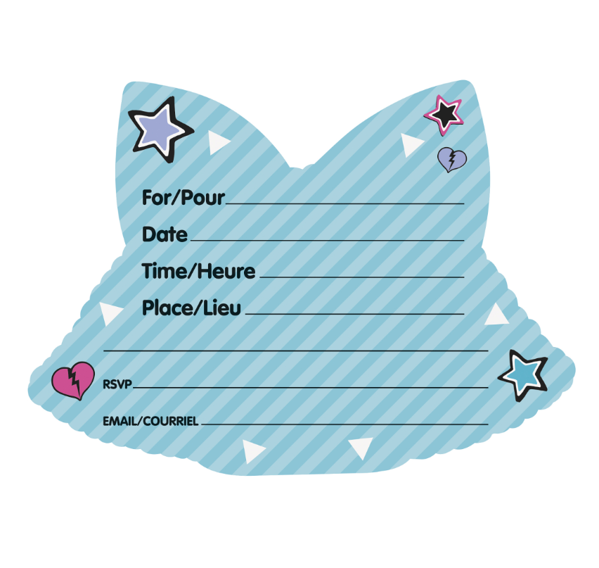 8 Cartons d'invitation LOL Surprise™ 10 x 14 cm