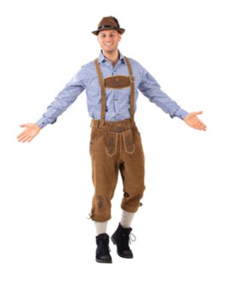 Lederhosen Luxe avec bretelles