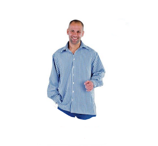 Chemise Carrée Blue Blanc