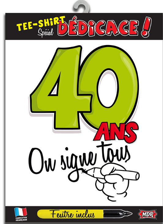 T-shirt Age 40 ans