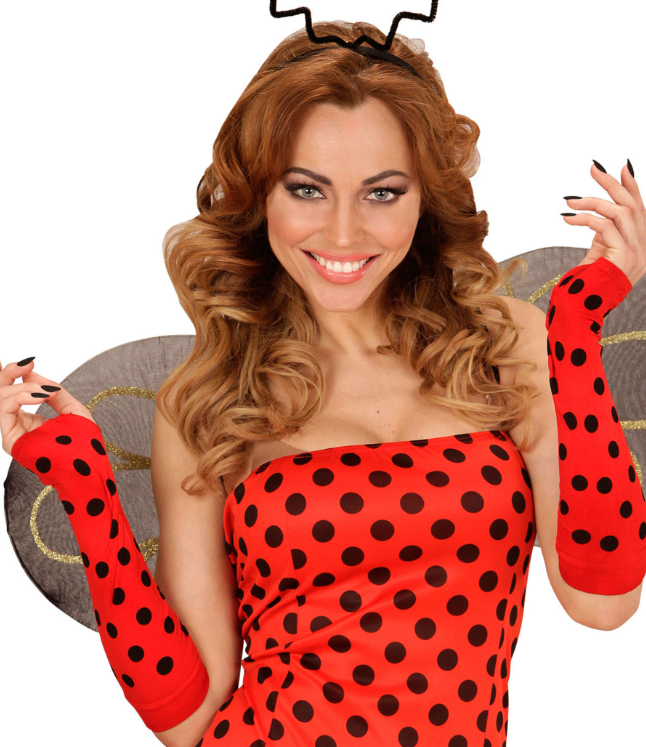 Mitaines longues coccinelle adulte