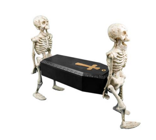 Porteurs de cercueil squelette possédé, accessoire animé