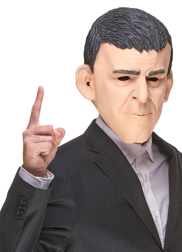 Masque humoristique en latex Manuel adulte