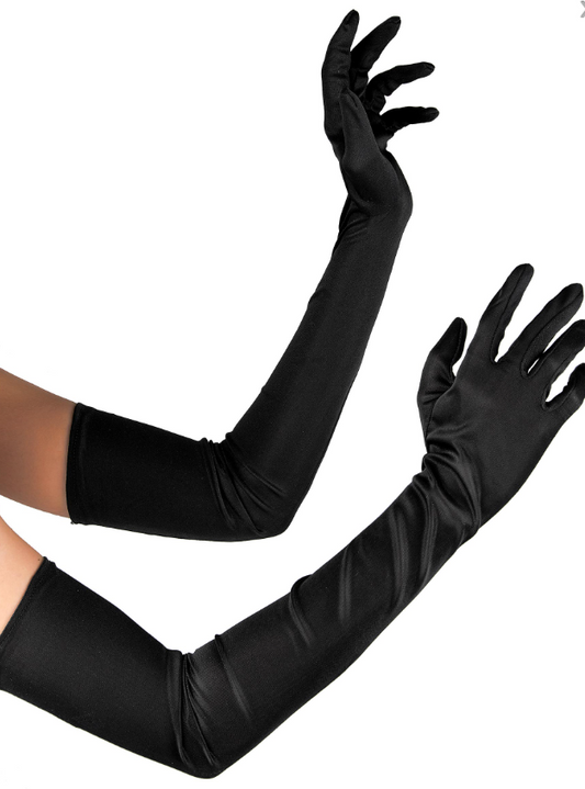 Gants longs noirs