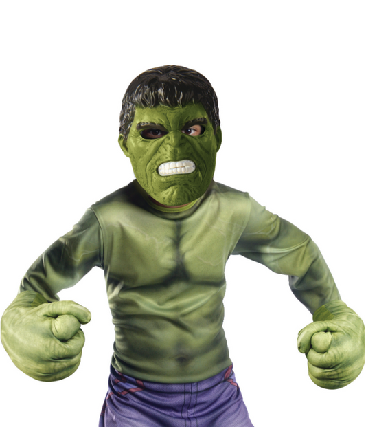 Kit masque et gants géants Hulk™ enfant