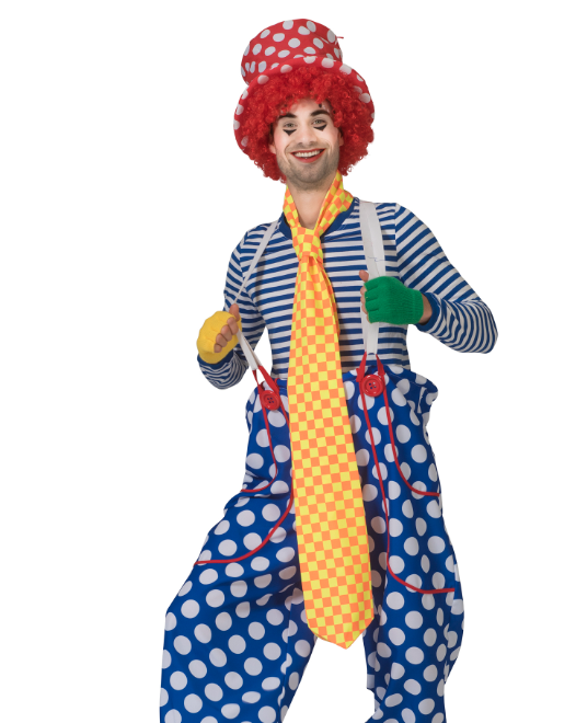 Cravate extra longue à carreaux adulte