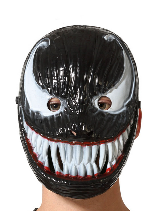 Masque symbiote noir et blanc adulte