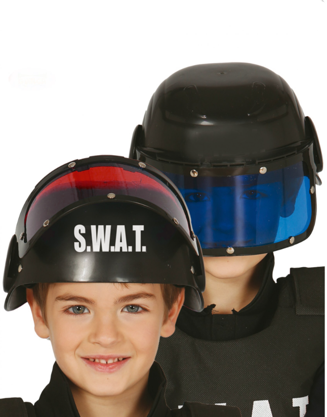 Casque avec visière SWAT enfant