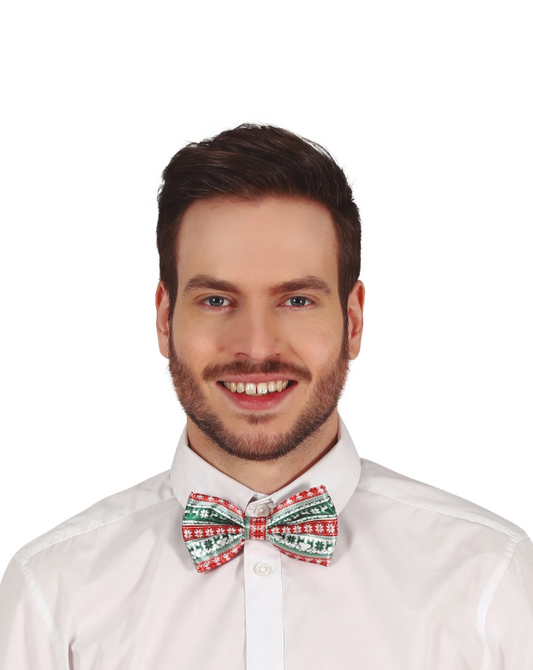 Nœud papillon motifs de Noël adulte