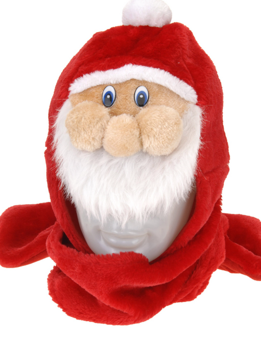 Bonnet avec écharpe Père Noël adulte