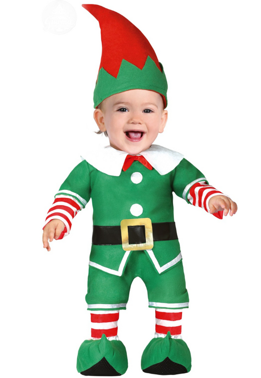 Déguisement petit lutin de Noël bébé