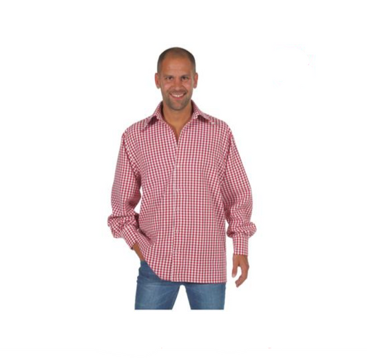 Chemise Carrée Rouge Blanc