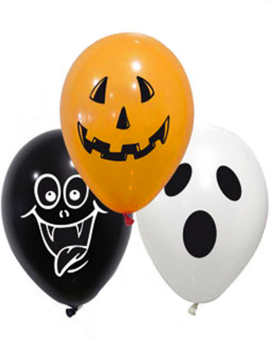 Ballons en latex spooky halloween 28 cm
