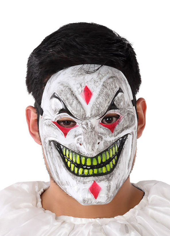 Masque PVC clown démoniaque adulte