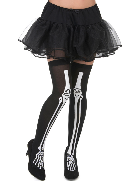 Bas squelette femme Halloween