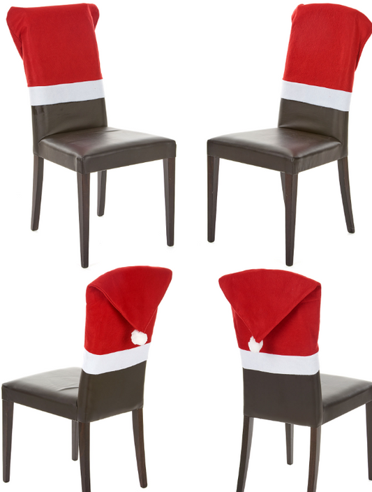 Housses de chaise rouge Noël PAR 4