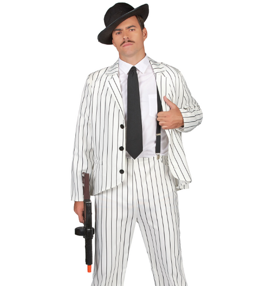 Déguisement gangster blanc homme