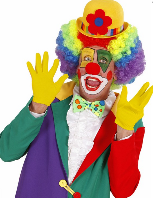 Gants courts jaunes adulte