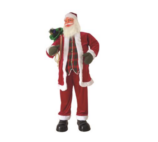 Père Noël avec du son et du mouvement