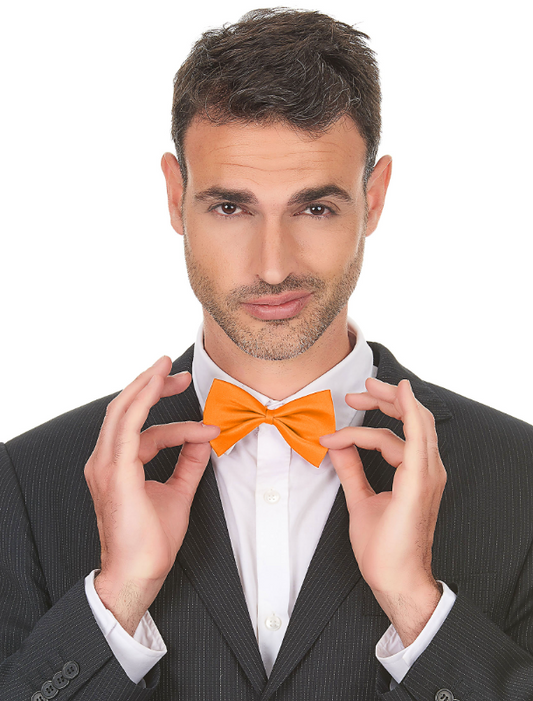 Noeud papillon orange adulte